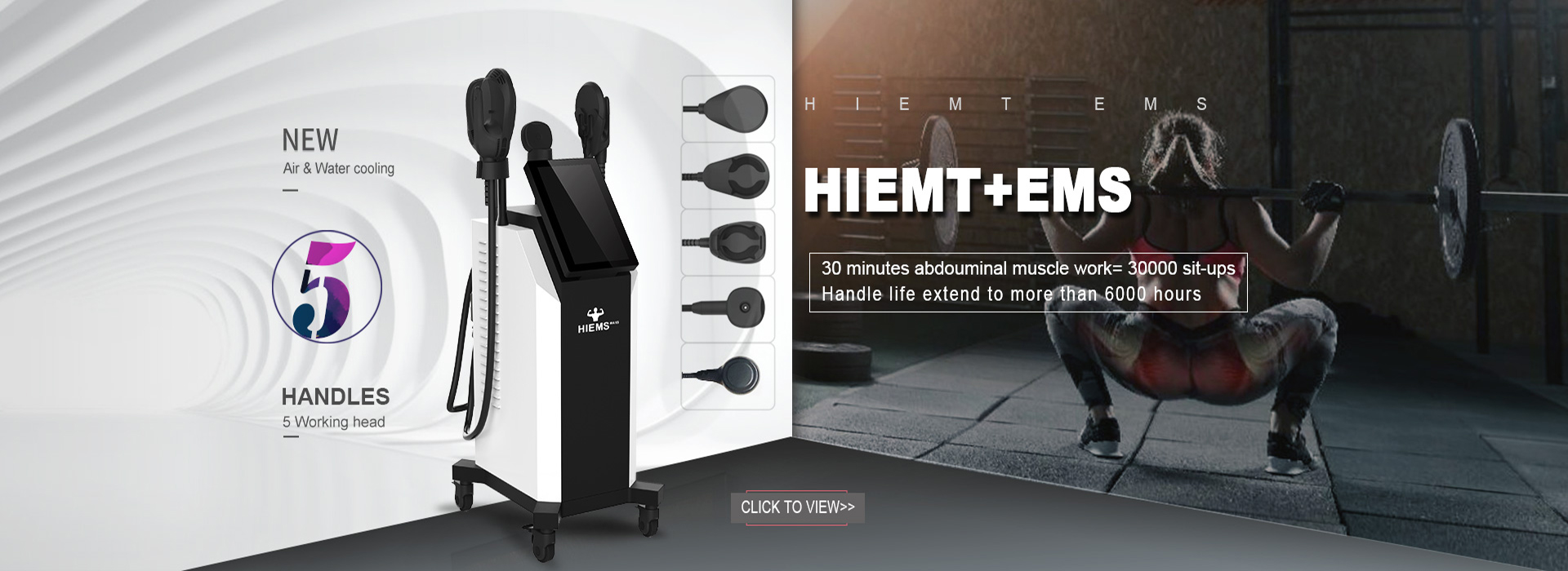 5 handles Hiemt emslim neo weight loss muscle building beauty equipment