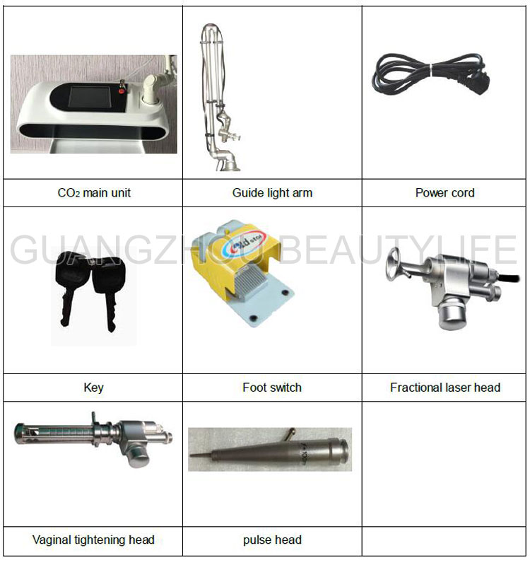 fractional co2 laser spare parts
